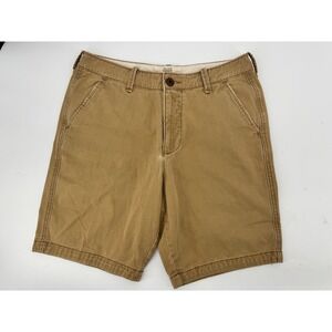 Hollister Chino Shorts Mens 31 Tan Classic Fit Cotton Khaki Casual Summer 3H0559